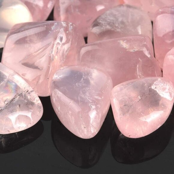 1 lb Rose Quartz Tumbled Stone Chips Crushed Natural Crystal Quartz Pieces - Picture 3 of 5